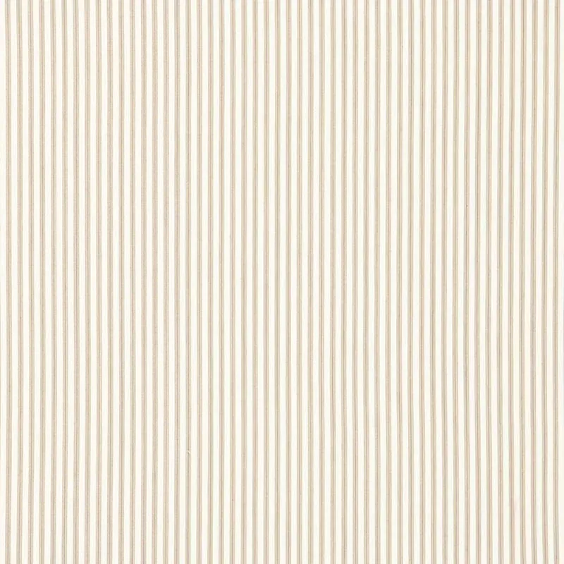 WELLFLEET TICKING STRIPE fabric PEBBLE color by Schumacher
