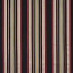 WELLINGTON STRIPE fabric BLACK color by Schumacher