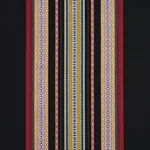 WELLINGTON STRIPE fabric BLACK color by Schumacher