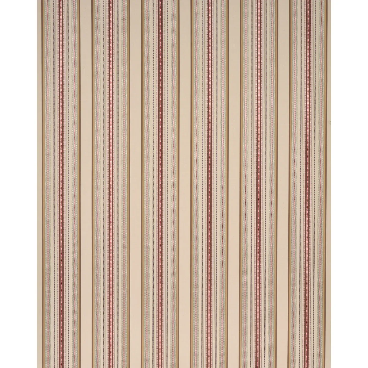 WELLINGTON STRIPE fabric MULTI ON PECAN color by Schumacher