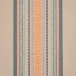 WELLINGTON STRIPE Fabric – NATURAL ON MULTI | Schumacher | W WELLINGTON STRIPE fabric NATURAL ON MULTI color by Schumacher