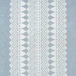 Wentworth Embroidery Fabric – CHAMBRAY | Schumacher | Wallpa Wentworth Embroidery fabric CHAMBRAY color by Schumacher