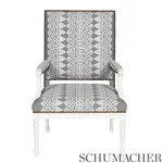 Wentworth Embroidery Fabric – HAZE | Schumacher | Wallpaper Wentworth Embroidery fabric HAZE color by Schumacher