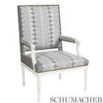 Wentworth Embroidery Fabric – HAZE | Schumacher | Wallpaper Wentworth Embroidery fabric HAZE color by Schumacher