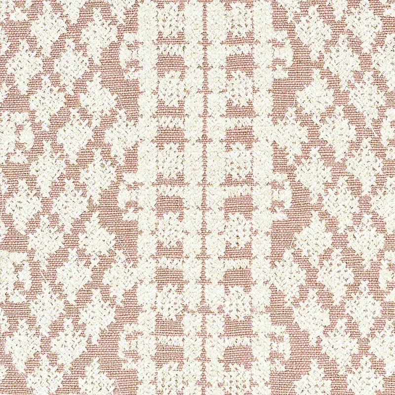 Wentworth Embroidery Fabric – ROSE | Schumacher | Wallpaper Wentworth Embroidery fabric ROSE color by Schumacher