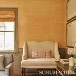 Wentworth Embroidery Fabric – ROSE | Schumacher | Wallpaper Wentworth Embroidery fabric ROSE color by Schumacher