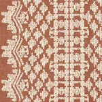Wentworth Embroidery Fabric – RUST | Schumacher | Wallpaper Wentworth Embroidery fabric RUST color by Schumacher