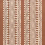 Wentworth Embroidery fabric RUST color by Schumacher