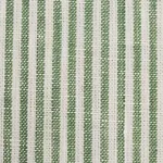 WESLEY TICKING STRIPE fabric GREEN color by Schumacher