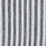 WESLEY TICKING STRIPE fabric INDIGO color by Schumacher
