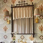 WESLEY TICKING STRIPE Fabric – UMBER | Schumacher | Wallpape WESLEY TICKING STRIPE fabric UMBER color by Schumacher