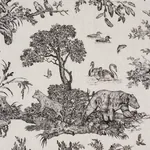 WESTERN TOILE Fabric – CARBON | Schumacher | Wallpaper Twins WESTERN TOILE fabric CARBON color by Schumacher