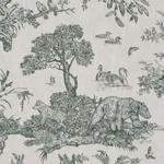 WESTERN TOILE Fabric – FOREST | Schumacher | Wallpaper Twins WESTERN TOILE fabric FOREST color by Schumacher