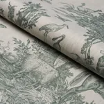 WESTERN TOILE Fabric – FOREST | Schumacher | Wallpaper Twins WESTERN TOILE fabric FOREST color by Schumacher