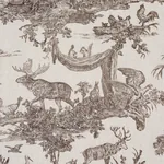 WESTERN TOILE Fabric – SEPIA | Schumacher | Wallpaper Twins WESTERN TOILE fabric SEPIA color by Schumacher