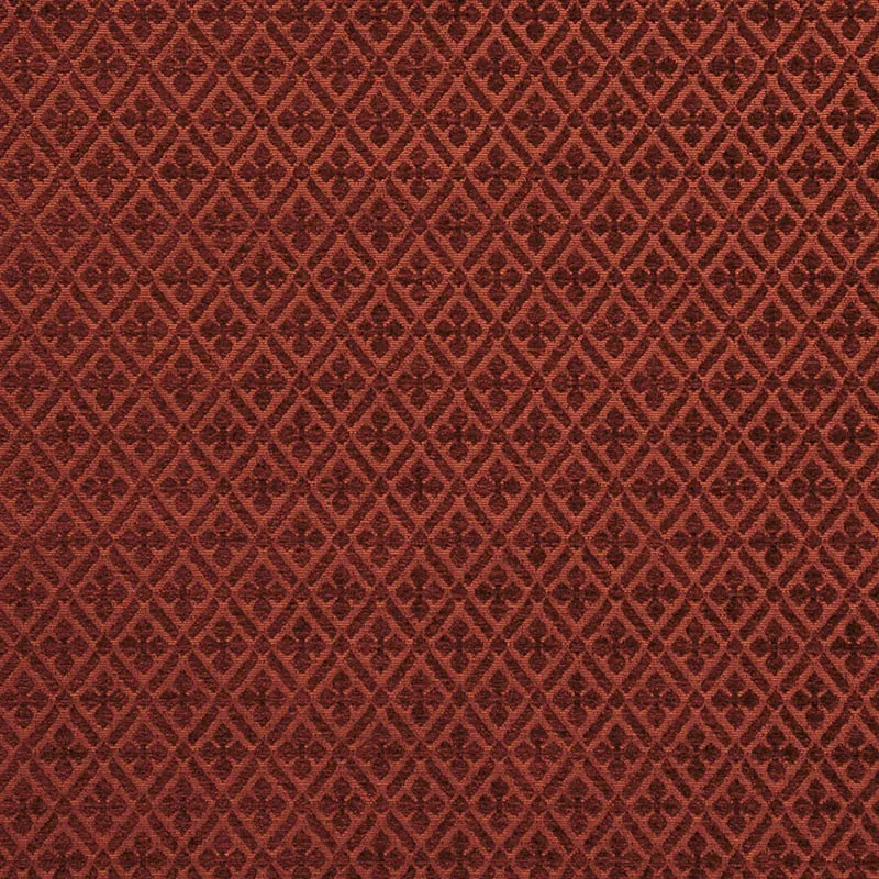 WHITTINGTON CHENILLE fabric POPPY color by Schumacher