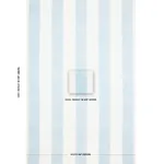 Wide Hand Block Stripe Fabric – BLUE | Schumacher | Wallpape Wide Hand Block Stripe fabric BLUE color by Schumacher