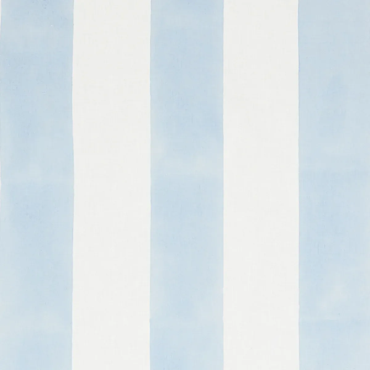 Wide Hand Block Stripe fabric BLUE color by Schumacher