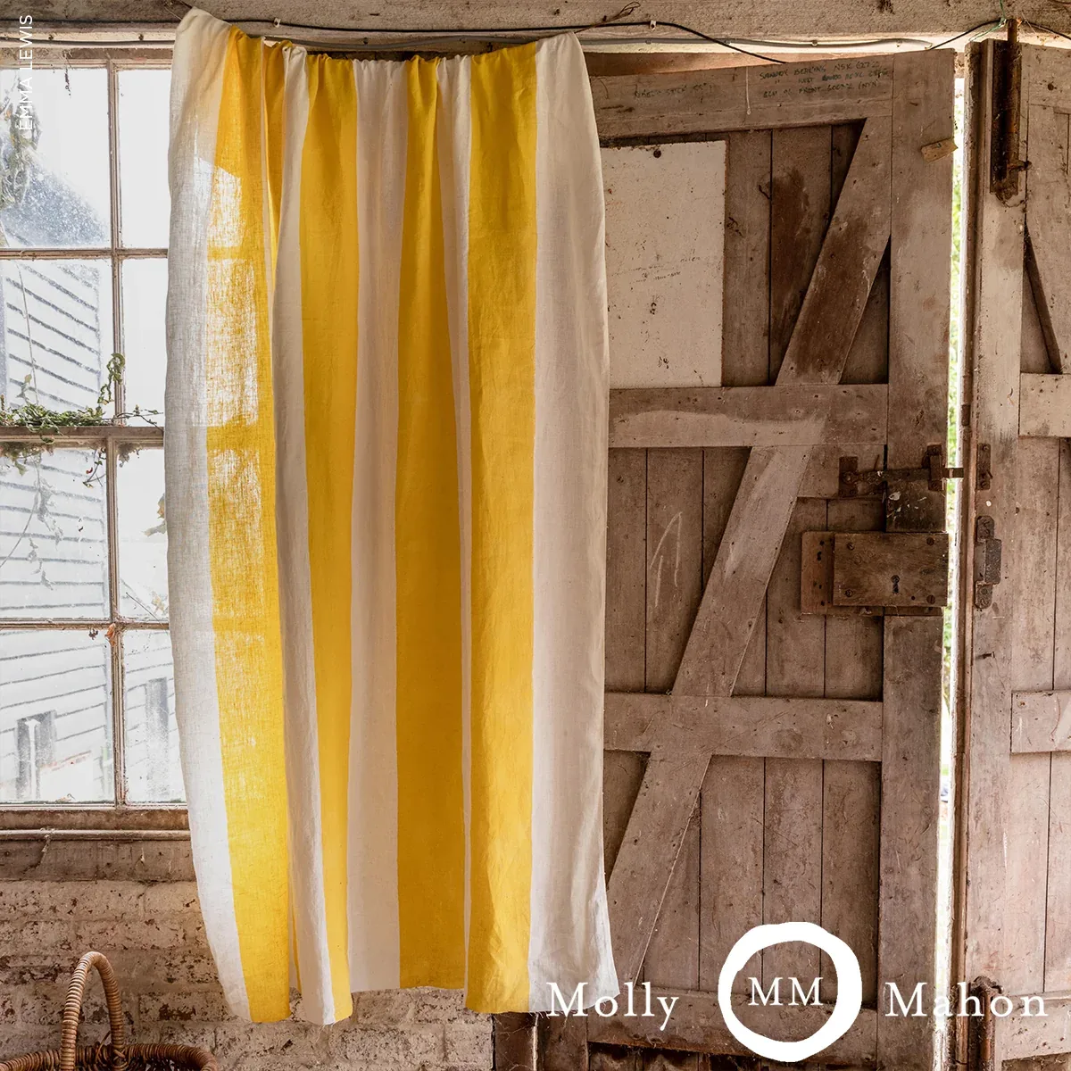 Wide Hand Block Stripe Fabric – YELLOW | Schumacher | Wallpa Wide Hand Block Stripe fabric YELLOW color by Schumacher