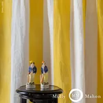 Wide Hand Block Stripe Fabric – YELLOW | Schumacher | Wallpa Wide Hand Block Stripe fabric YELLOW color by Schumacher