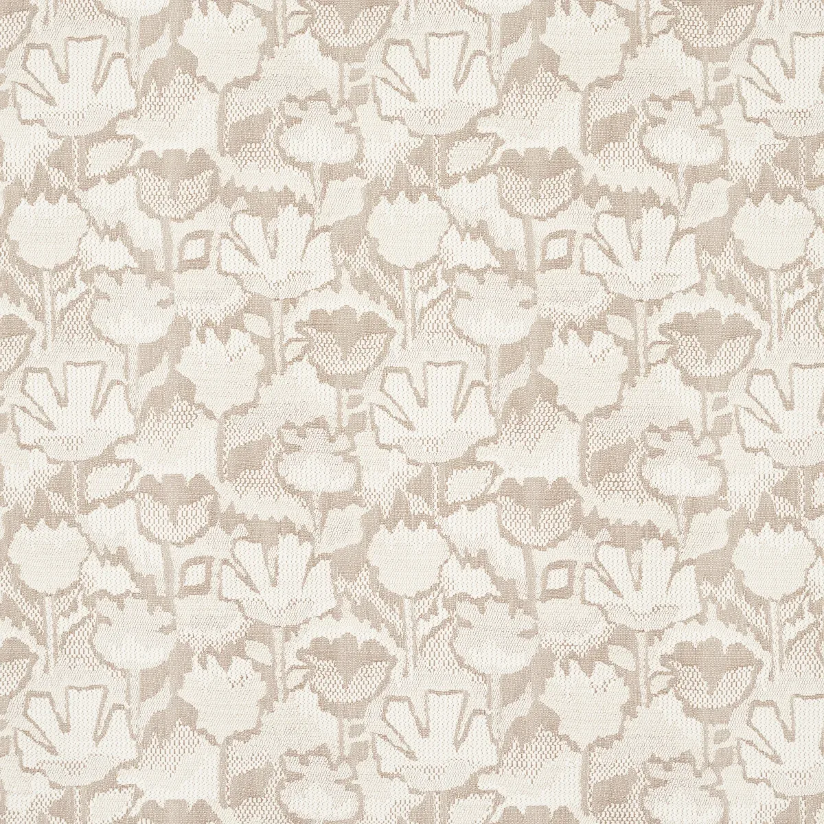 WILD FLOWER fabric BARLEY color by Schumacher