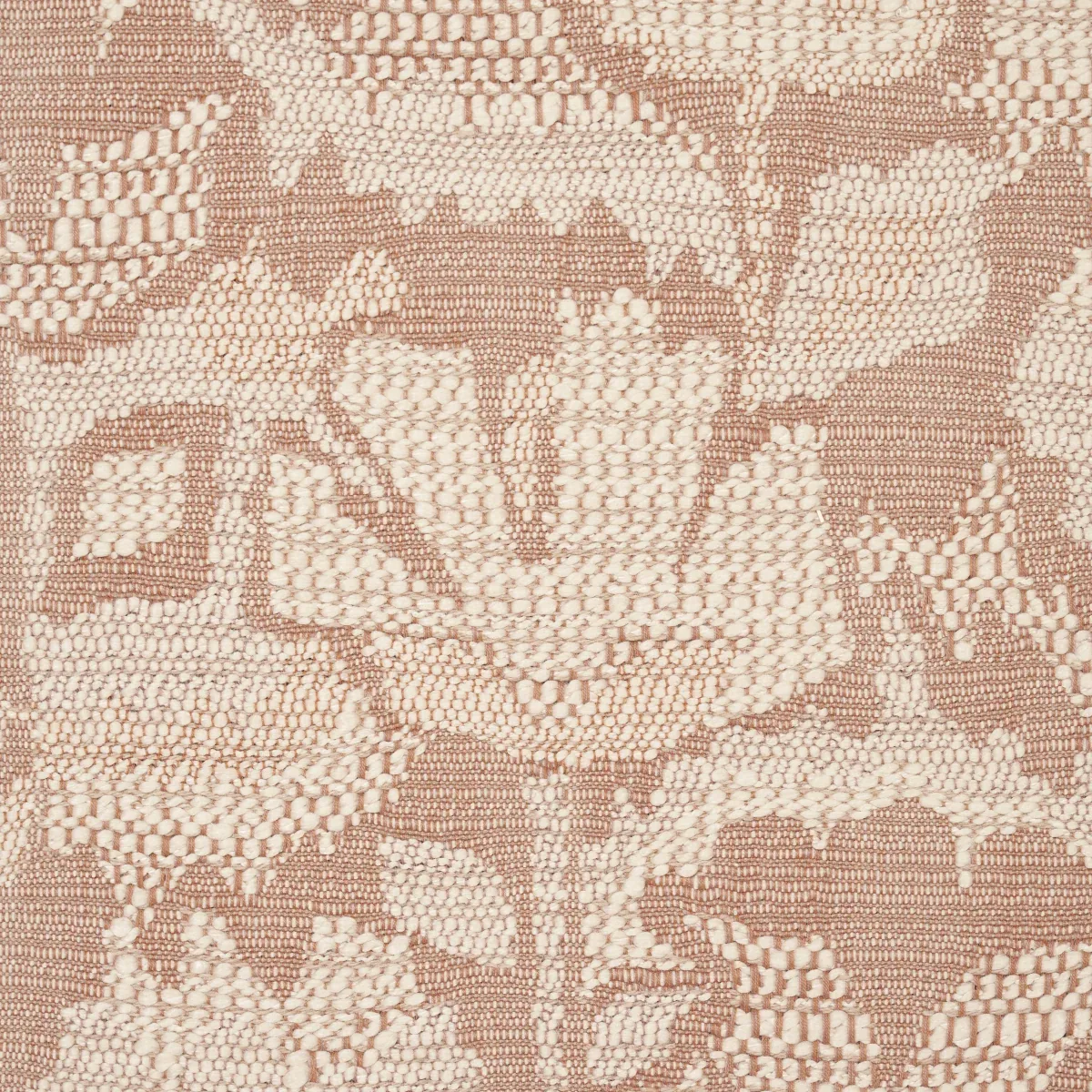 WILD FLOWER fabric BRICK color by Schumacher