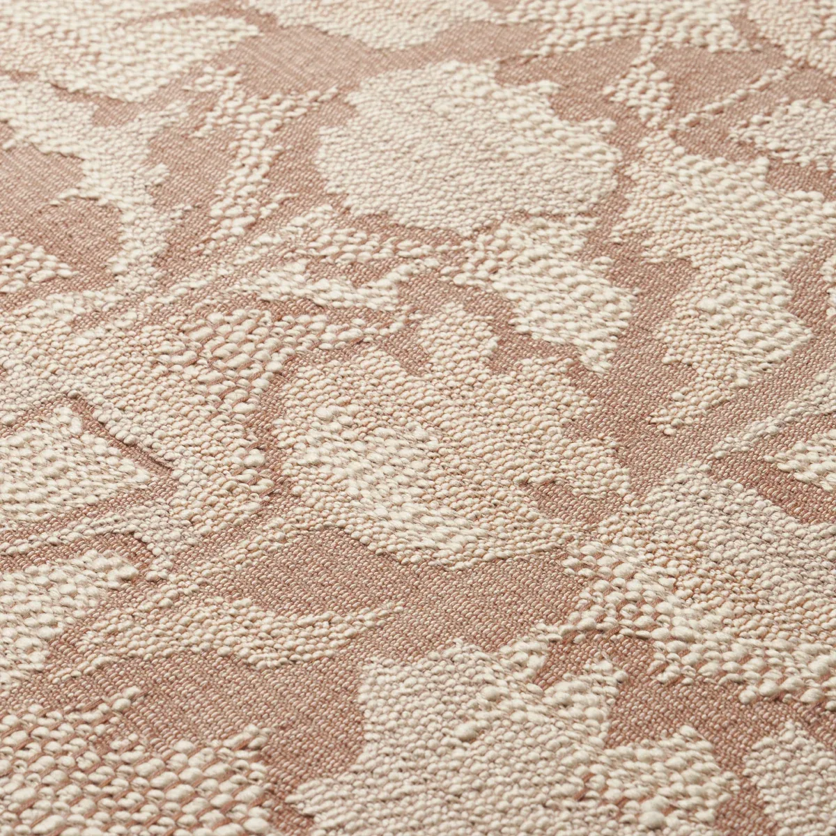 WILD FLOWER fabric BRICK color by Schumacher