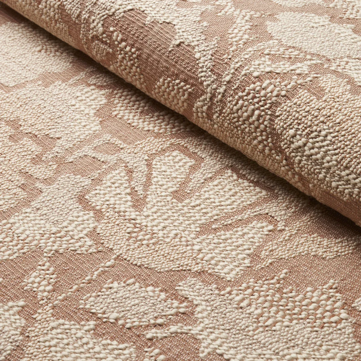 WILD FLOWER fabric BRICK color by Schumacher