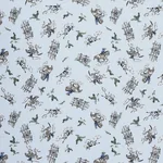 WILD WEST PERFORMANCE LINEN Fabric – BLUE | Schumacher | Wal WILD WEST PERFORMANCE LINEN fabric BLUE color by Schumacher