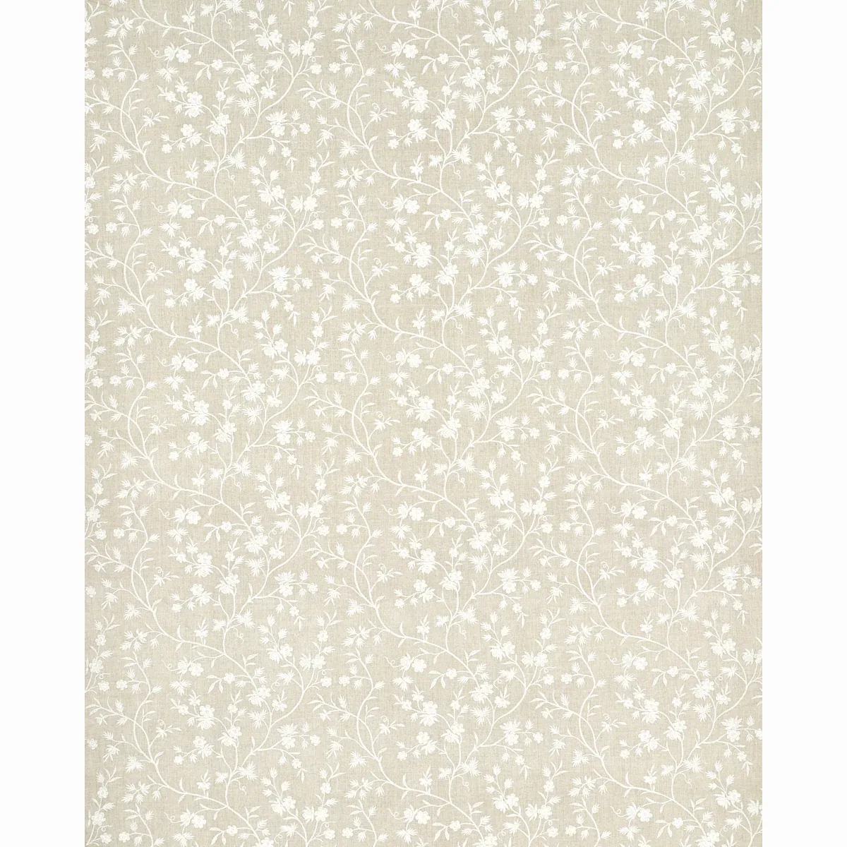 Wildflower Embroidery fabric LINEN color by Schumacher