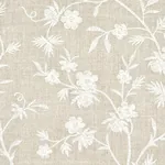 Wildflower Embroidery fabric LINEN color by Schumacher