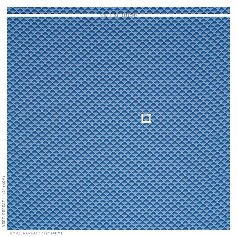 WILHELM fabric BLUE color by Schumacher