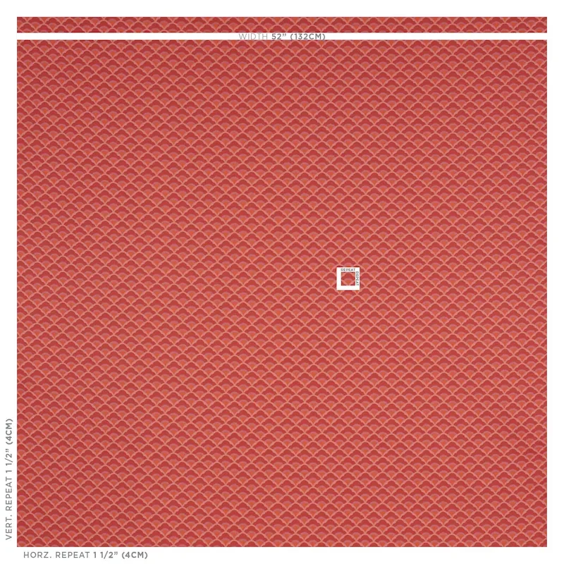 WILHELM fabric CORAL color by Schumacher
