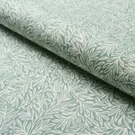 WILLOW LEAF fabric AQUA color by Schumacher