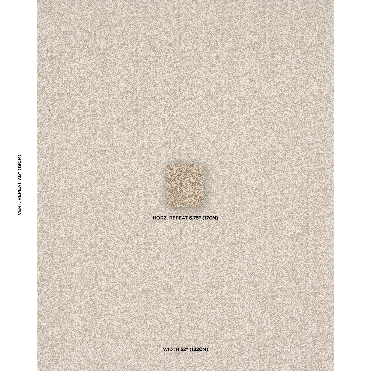 WILLOW LEAF Fabric – MOCHA | Schumacher | Wallpaper Twins WILLOW LEAF fabric MOCHA color by Schumacher