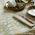 WILLOW LEAF Fabric – MOCHA | Schumacher | Wallpaper Twins WILLOW LEAF fabric MOCHA color by Schumacher