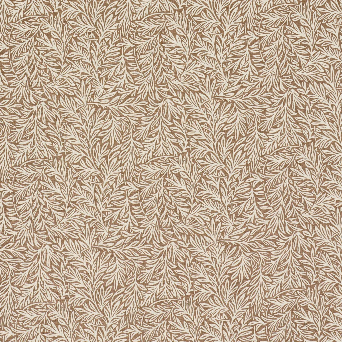 WILLOW LEAF fabric MOCHA color by Schumacher