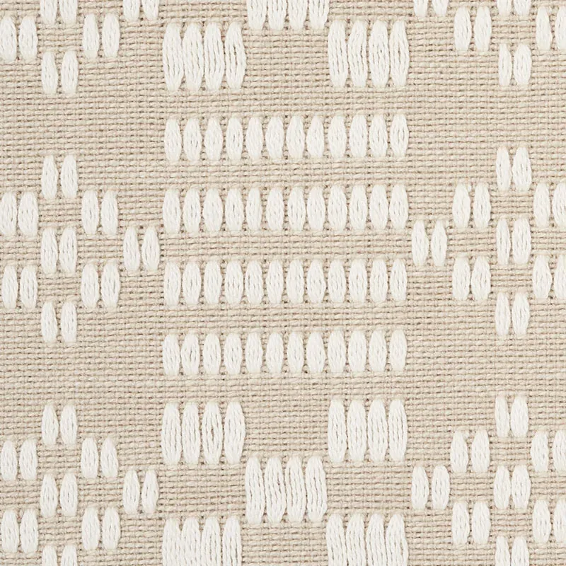 WILSON EMBROIDERY fabric SAND color by Schumacher