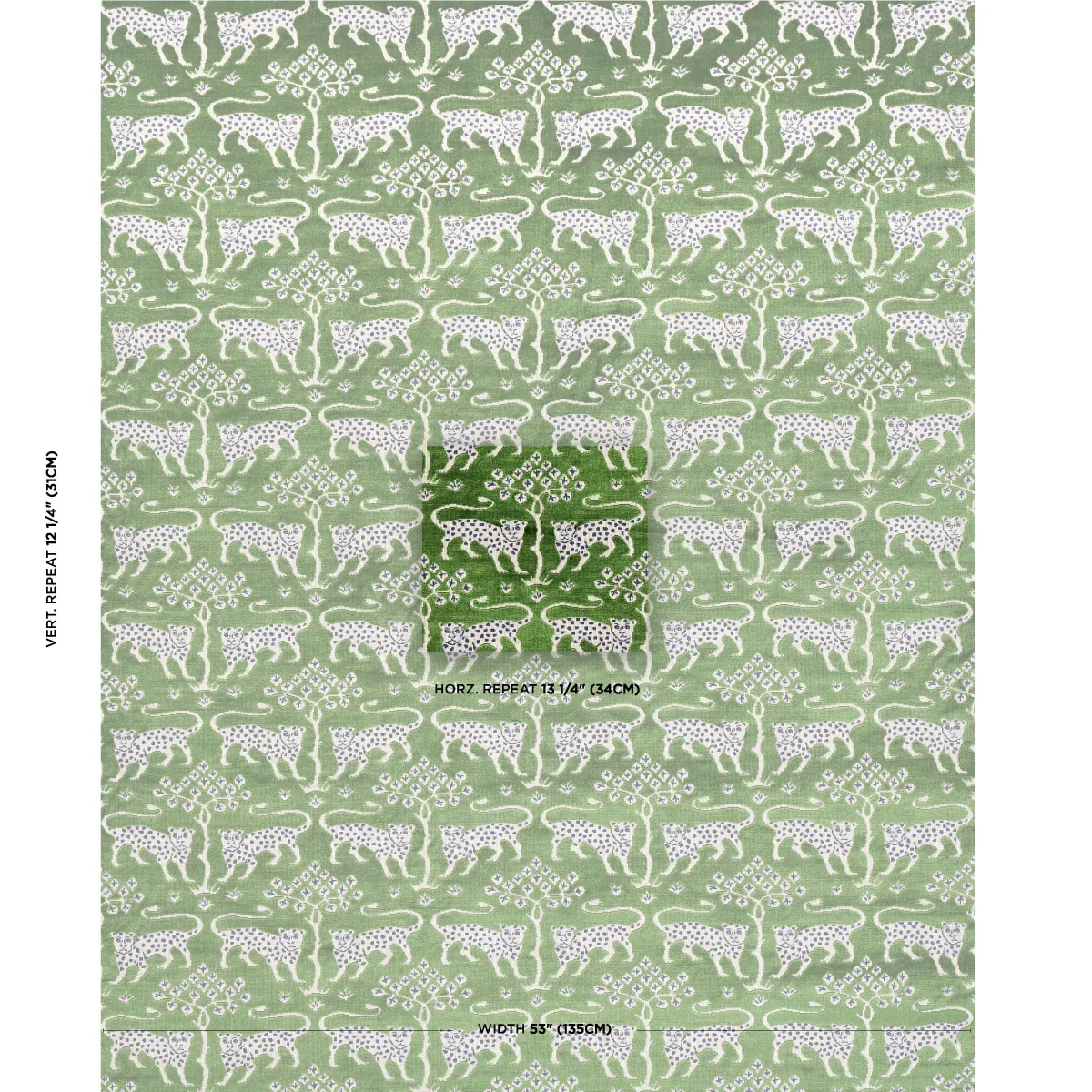 WOODLAND LEOPARD VELVET Fabric – EMERALD | Schumacher | Wall WOODLAND LEOPARD VELVET fabric EMERALD color by Schumacher