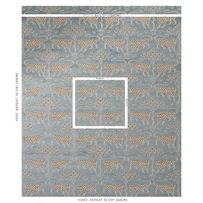 WOODLAND LEOPARD VELVET Fabric – MINERAL | Schumacher | Wall WOODLAND LEOPARD VELVET fabric MINERAL color by Schumacher