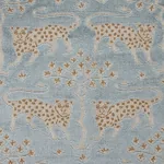WOODLAND LEOPARD VELVET Fabric – MINERAL | Schumacher | Wall WOODLAND LEOPARD VELVET fabric MINERAL color by Schumacher