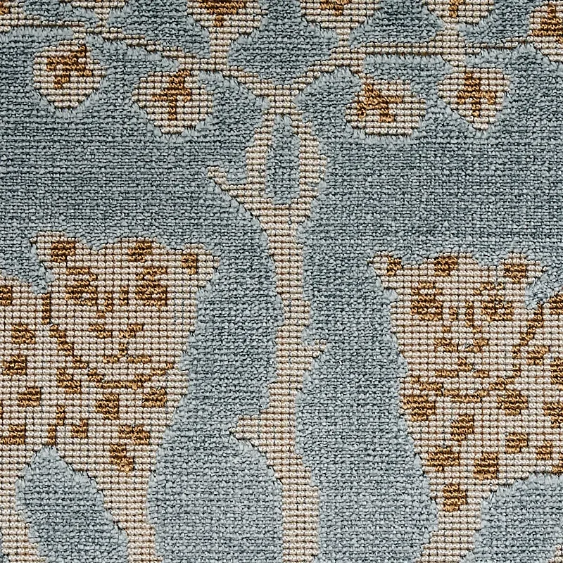 WOODLAND LEOPARD VELVET Fabric – MINERAL | Schumacher | Wall WOODLAND LEOPARD VELVET fabric MINERAL color by Schumacher