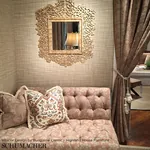 WOODLAND SILHOUETTE Fabric – BLUSH | Schumacher | Wallpaper WOODLAND SILHOUETTE fabric BLUSH color by Schumacher
