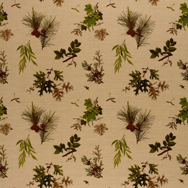 WOODLANDS fabric PINE LICHEN ON NATURAL color by Schumacher