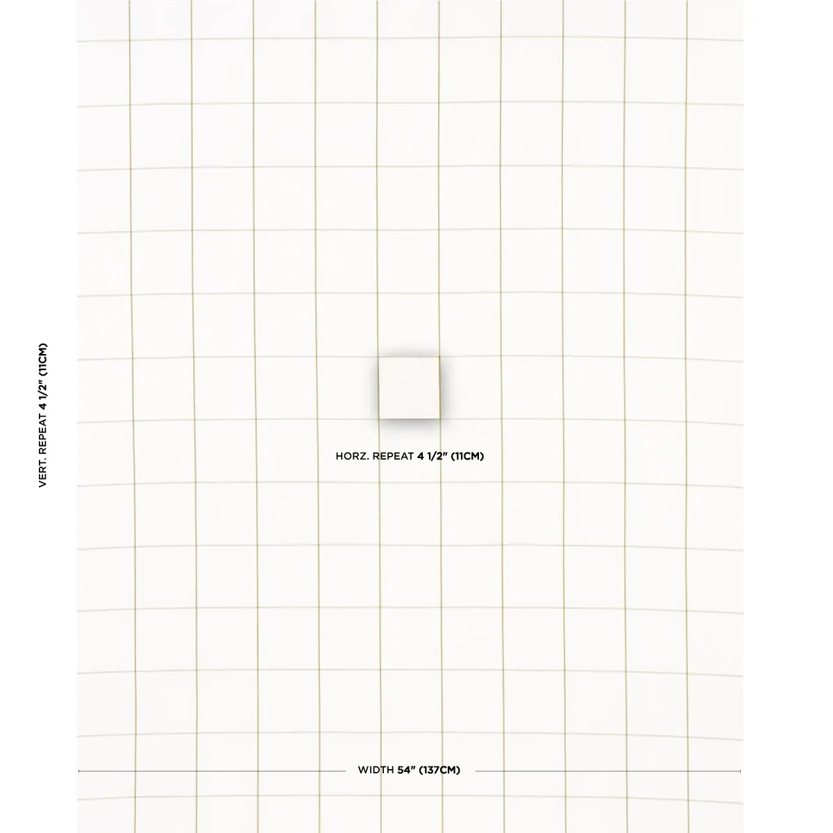 WOODMAN CHECK fabric OLIVE color by Schumacher