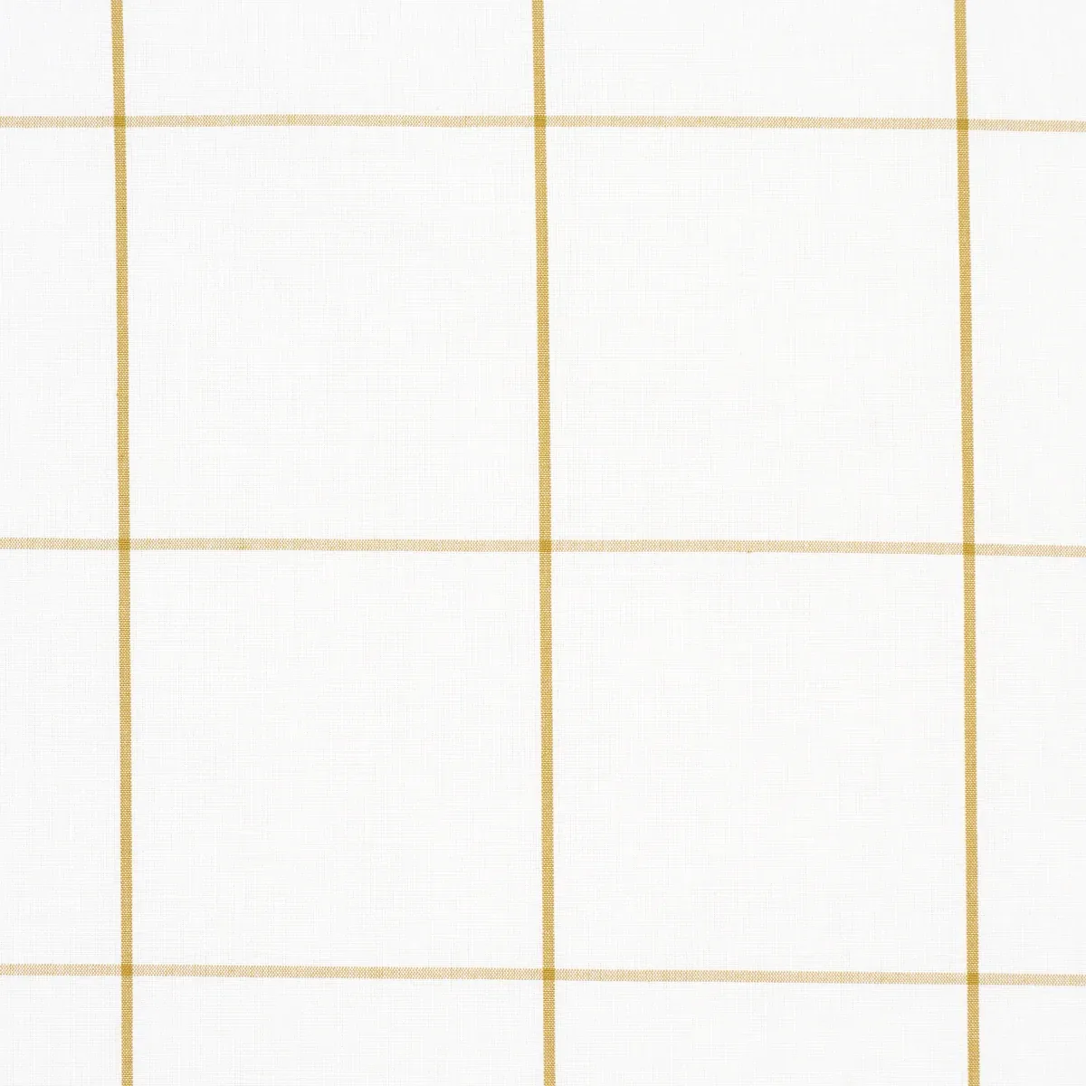 WOODMAN CHECK fabric STRAW color by Schumacher