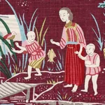 YANGTZE RIVER Fabric – AUBERGINE | Schumacher | Wallpaper Tw YANGTZE RIVER fabric AUBERGINE color by Schumacher