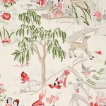YANGTZE RIVER Fabric – IVORY | Schumacher | Wallpaper Twins YANGTZE RIVER fabric IVORY color by Schumacher