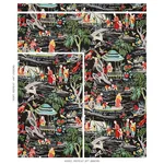 YANGTZE RIVER Fabric – ONYX | Schumacher | Wallpaper Twins YANGTZE RIVER fabric ONYX color by Schumacher
