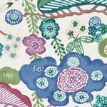 YUME Fabric – EMERALD | Schumacher | Wallpaper Twins YUME fabric EMERALD color by Schumacher